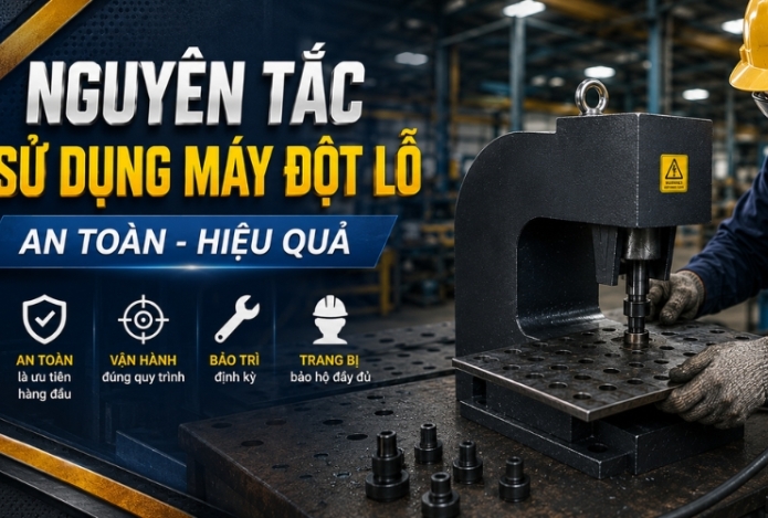 Nguyên Tắc Sử Dụng Máy Đột Lỗ An Toàn - Hiệu Quả