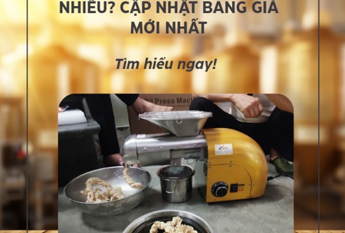Máy ép dầu lạc giá bao nhiêu? Cập nhật bảng giá mới nhất