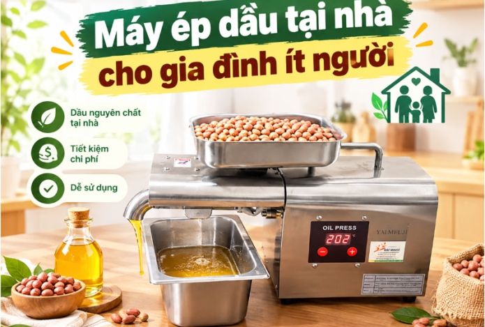 Máy ép dầu tại nhà cho gia đình ít người