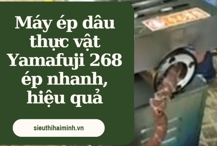 Hình ảnh Máy ép dầu thực vật Yamafuji 268 ép nhanh, hiệu quả