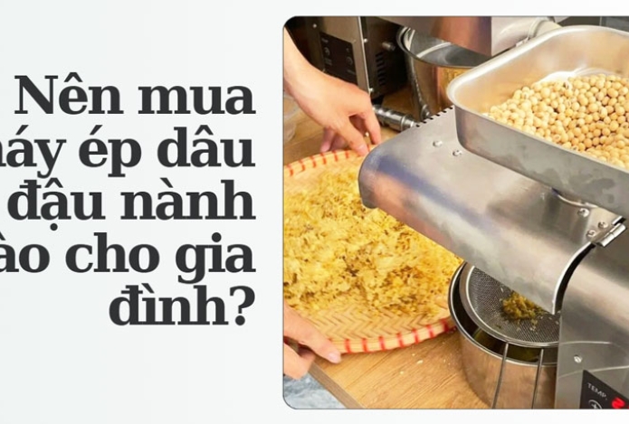 Hình ảnh Nên mua máy ép dầu đậu nành nào cho gia đình?