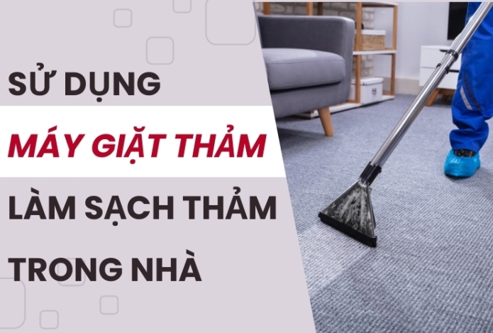 Hình ảnh Sử Dụng Máy Giặt Thảm Làm Sạch Thảm Trong Nhà