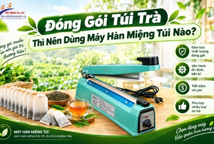 Hình ảnh Đóng Gói Túi Trà Thì Nên Dùng Máy Hàn Miệng Túi Nào?