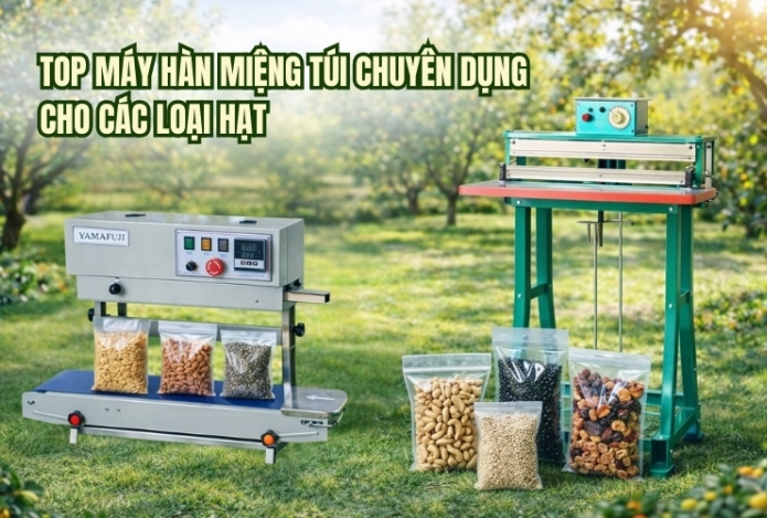Top máy hàn miệng túi chuyên dụng cho các loại hạt