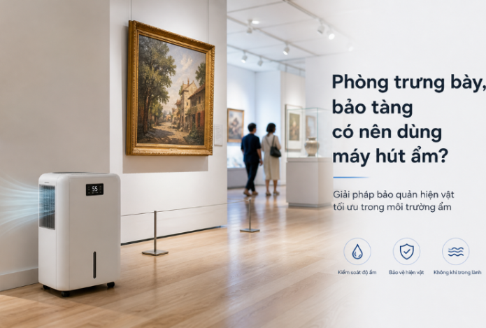 Phòng trưng bày, bảo tàng có nên dùng máy hút ẩm?