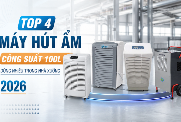 Top 4 Máy Hút Ẩm Công Suất Lớn 100L Dùng Nhiều Trong Nhà Xưởng