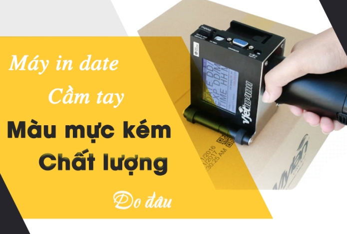 Hình ảnh Máy In Date Cầm Tay Màu Mực Kém Chất Lượng Do Đâu?