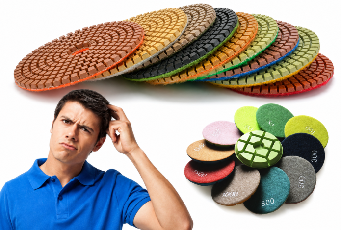 Hình ảnh Các loại đĩa mài sử dụng cho máy mài sàn bê tông