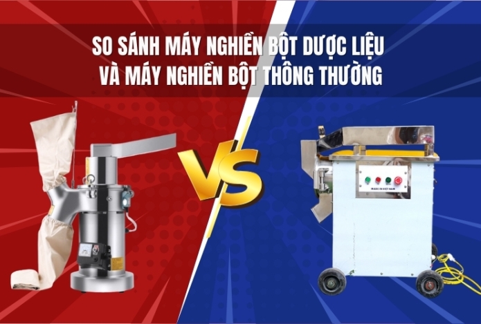 So sánh máy nghiền bột dược liệu và máy nghiền bột thông thường