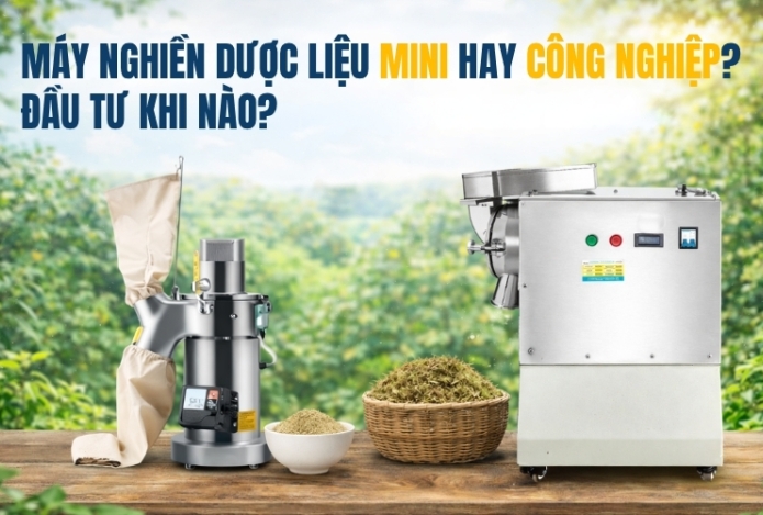 Máy nghiền dược liệu mini hay công nghiệp? Đầu tư khi nào?