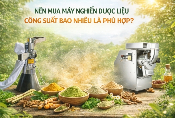 Nên mua máy nghiền dược liệu công suất bao nhiêu là phù hợp?