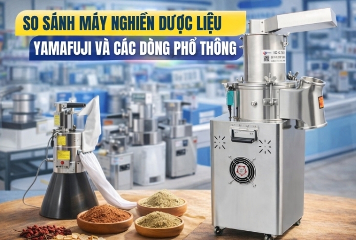 So sánh máy nghiền dược liệu Yamafuji và các dòng phổ thông