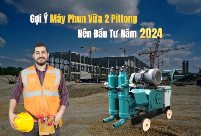 Hình ảnh Gợi Ý Máy Phun Vữa 2 Pittong Nên Đầu Tư Năm 2024