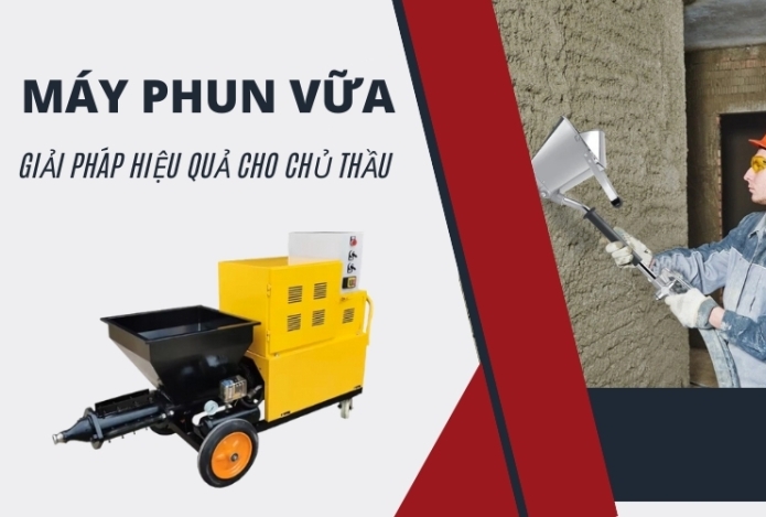 Hình ảnh Máy Phun Vữa – Giải Pháp Hiệu Quả Cho Chủ Thầu