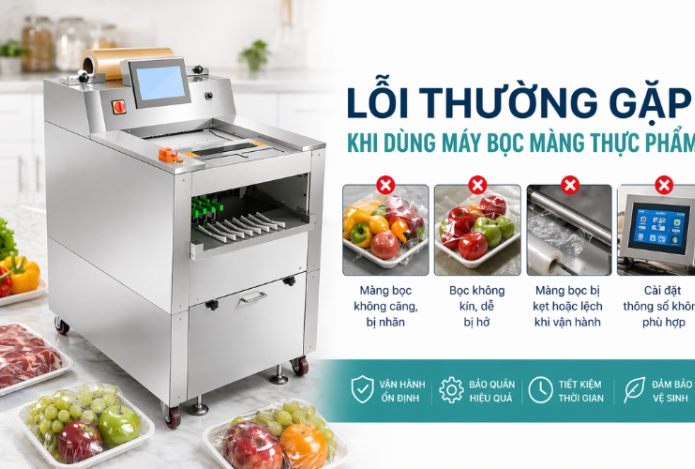 Lỗi thường gặp khi dùng máy bọc màng thực phẩm