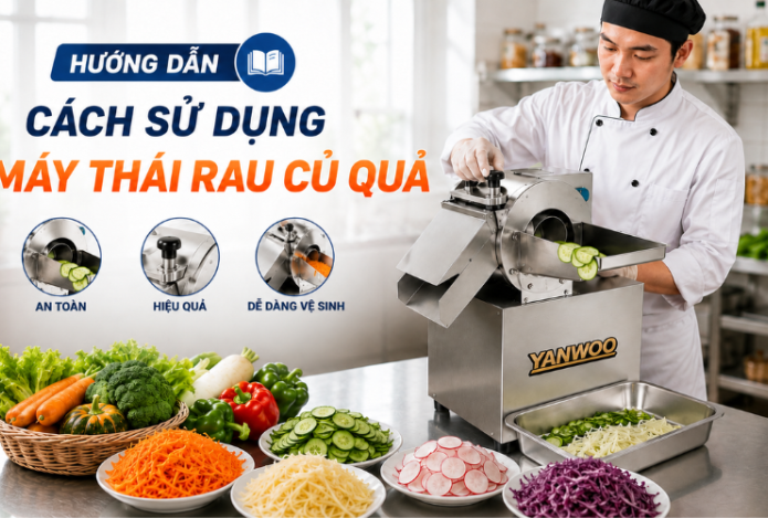 Hướng dẫn cách sử dụng máy thái rau củ quả an toàn hiệu quả