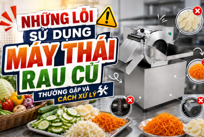 Những lỗi sử dụng máy thái rau củ thường gặp và cách xử lý 