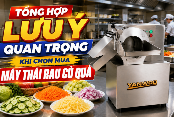 Tổng hợp lưu ý quan trọng khi chọn mua máy thái rau củ quả