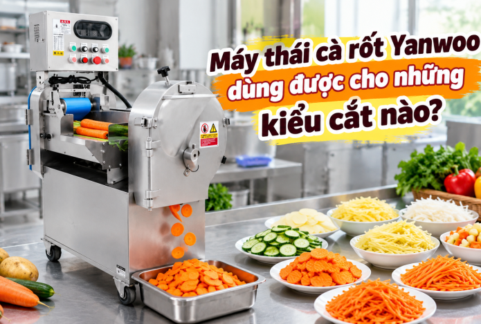 Máy thái cà rốt Yanwoo dùng được cho những kiểu cắt nào?