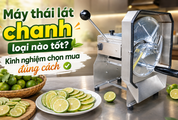 Máy thái lát chanh loại nào tốt? Kinh nghiệm chọn mua đúng cách