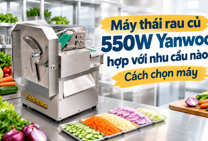 Máy thái rau củ 550W Yanwoo hợp với nhu cầu nào? Cách chọn máy