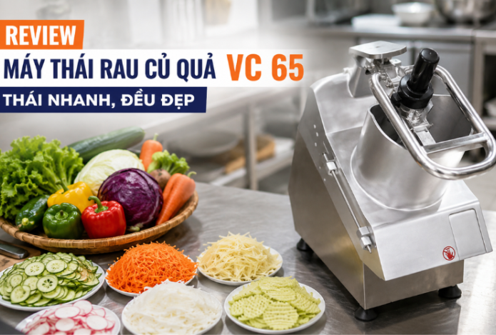Review máy thái rau củ quả VC 65 - Thái nhanh, đều đẹp