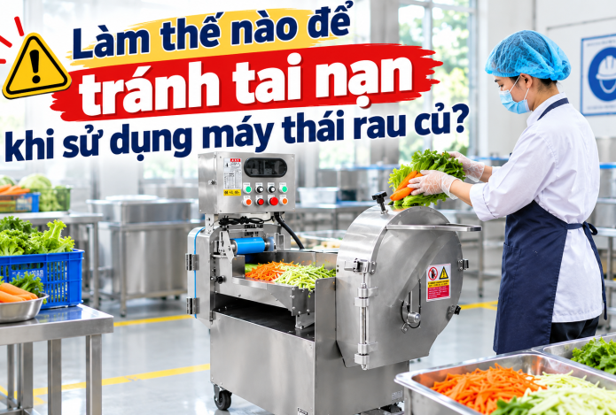Làm thế nào để tránh tai nạn khi sử dụng máy thái rau củ?
