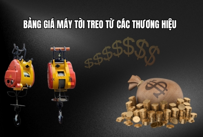 Hình ảnh Bảng Giá Máy Tời Treo Từ Các Thương Hiệu
