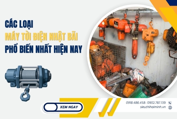 Hình ảnh Các Loại Máy Tời Điện Nhật Bãi Phổ Biến Nhất Hiện Nay