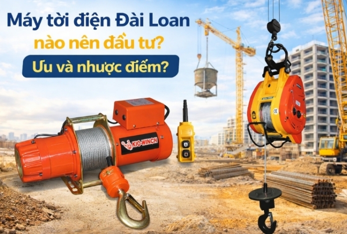 Máy tời điện Đài Loan nào nên đầu tư? Ưu và nhược điểm?