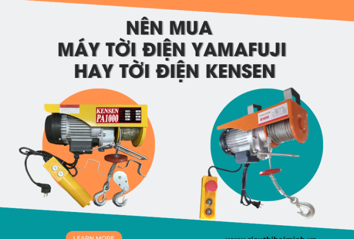 Hình ảnh Nên Mua Máy Tời Điện Yamafuji Hay Tời Điện Kensen