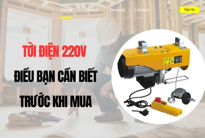 Hình ảnh Tời Điện 220V – Điều Bạn Cần Biết Trước Khi Mua