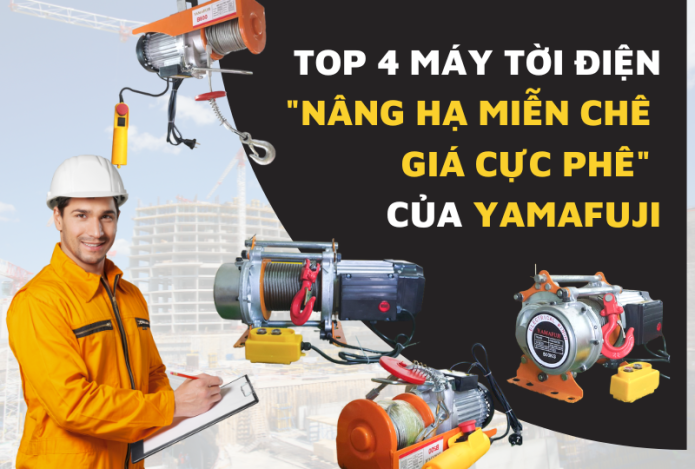 Hình ảnh Top 4 máy tời điện nâng hạ miễn chê giá cực phê của Yamafuji
