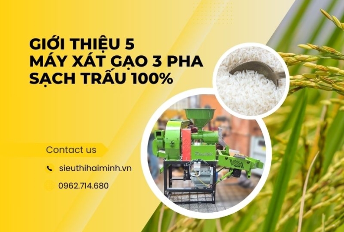 Giới thiệu 5 máy xay gạo 3 pha sạch trấu 100% cho bà con