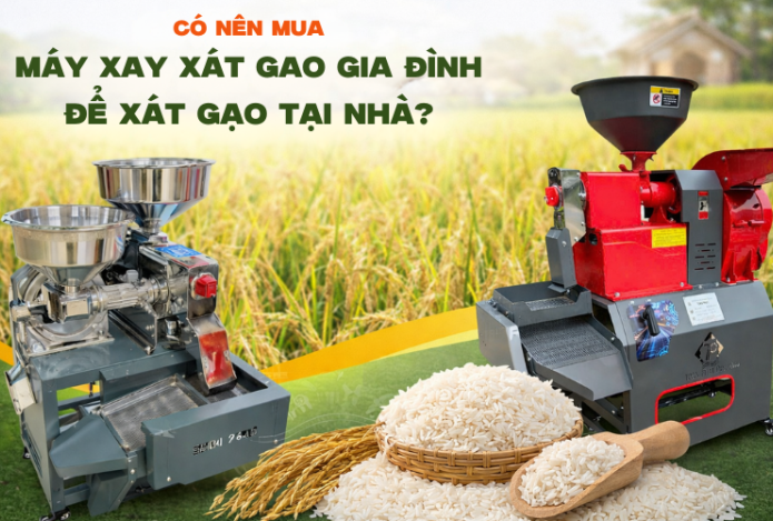 Có Nên Mua Máy Xay Xát Gạo Gia Đình Để Xát Gạo Tại Nhà