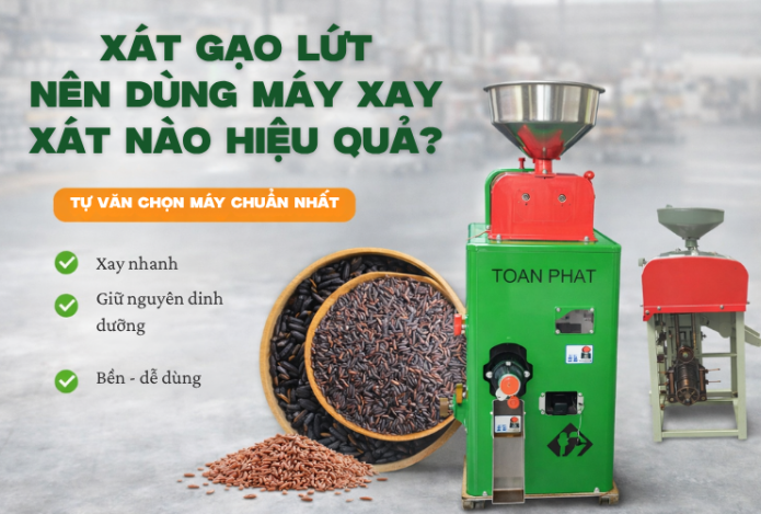 Xát Gạo Lứt Nên Dùng Máy Xay Xát Nào Hiệu Quả