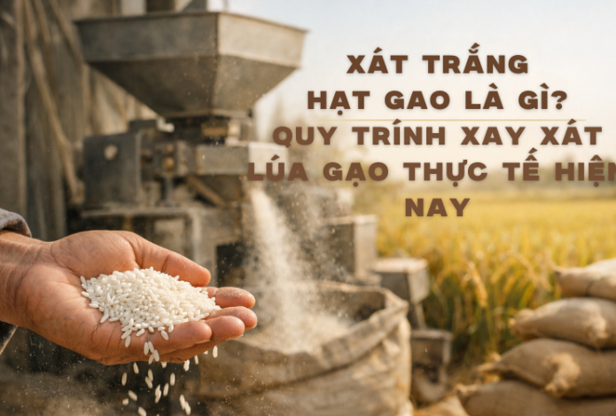 Xát Trắng Hạt Gạo Là Gì? Quy Trình Xay Xát Lúa Gạo Thực Tế Hiện Nay