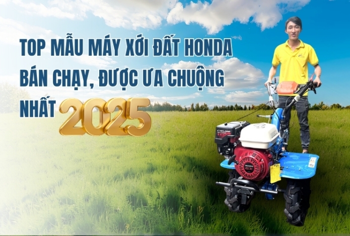 Hình ảnh Top mẫu máy xới đất Honda bán chạy, được ưa chuộng nhất 2025