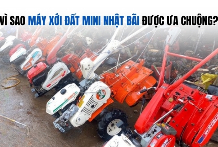Hình ảnh Vì sao máy xới đất mini Nhật bãi được ưa chuộng?