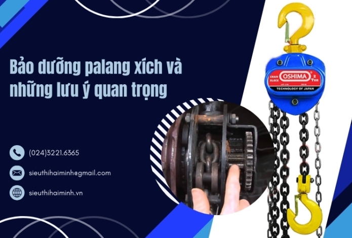Hình ảnh Bảo dưỡng palang xích và những lưu ý quan trọng