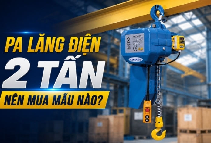 Hình ảnh Pa lăng điện 2 tấn nên mua mẫu nào?