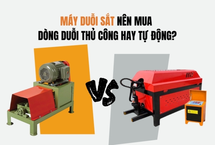Hình ảnh Máy Duỗi Sắt Nên Mua Dòng Duỗi Thủ Công Hay Tự Động?