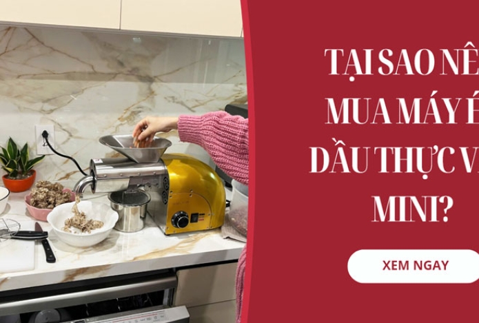 Hình ảnh Tại sao nên mua máy ép dầu thực vật mini?
