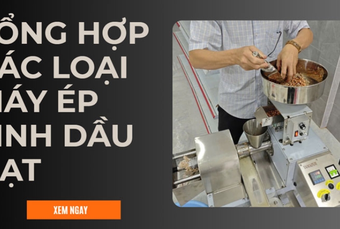 Hình ảnh Tổng hợp các loại máy ép tinh dầu hạt