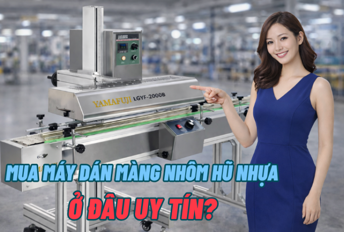 Mua máy dán màng nhôm hũ nhựa ở đâu uy tín?