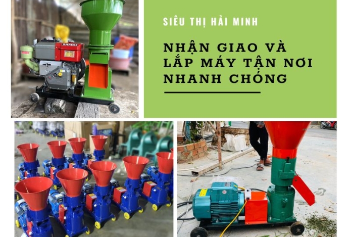 Nhận lắp đặt máy ép cám viên tận nơi cho bà con
