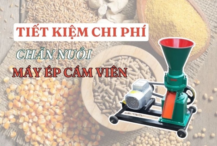 Hình ảnh Tiết kiệm chi phí chăn nuôi nhờ máy ép cám viên