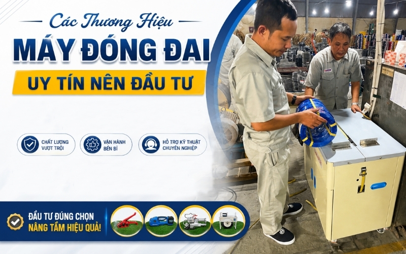 Các Thương Hiệu Máy Đóng Đai Uy Tín Nên Đầu Tư