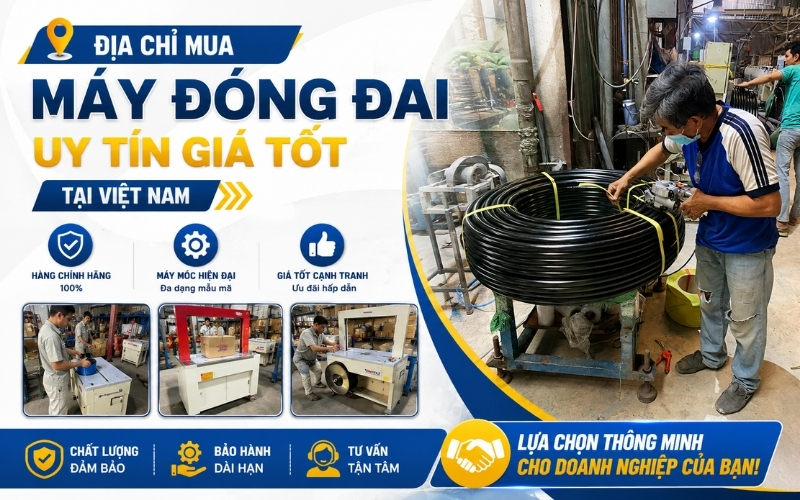 Địa Chỉ Mua Máy Đóng Đai Uy Tín Giá Tốt Tại Việt Nam