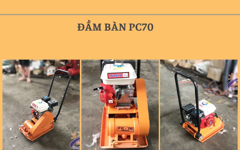 Cấu tạo và nguyên lý hoạt động của máy đầm bàn PC70